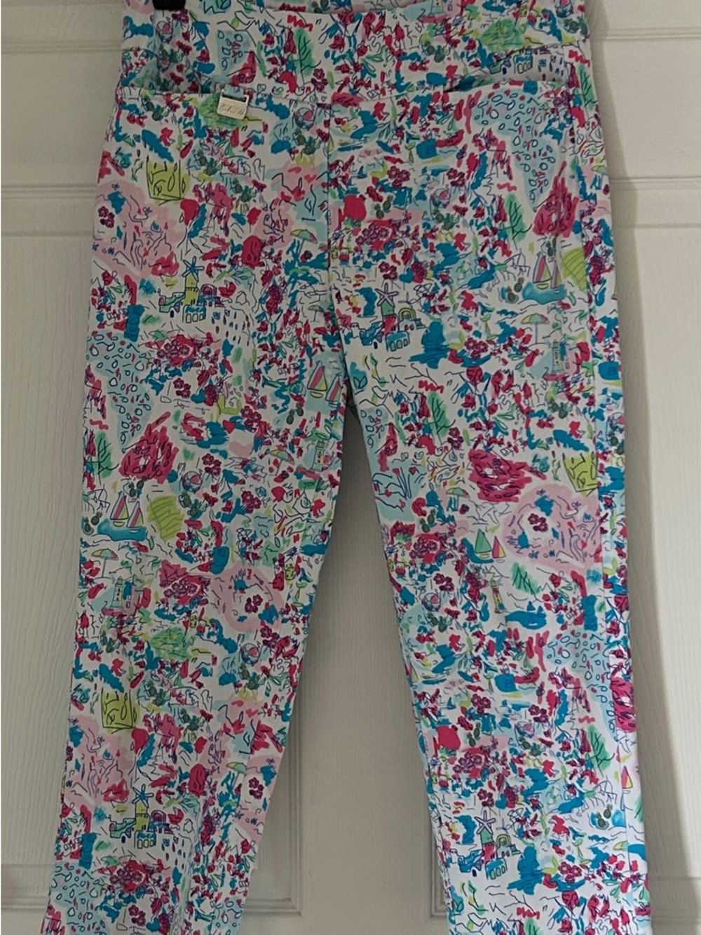 Colorful LuLu B Stretch Capri Shorts